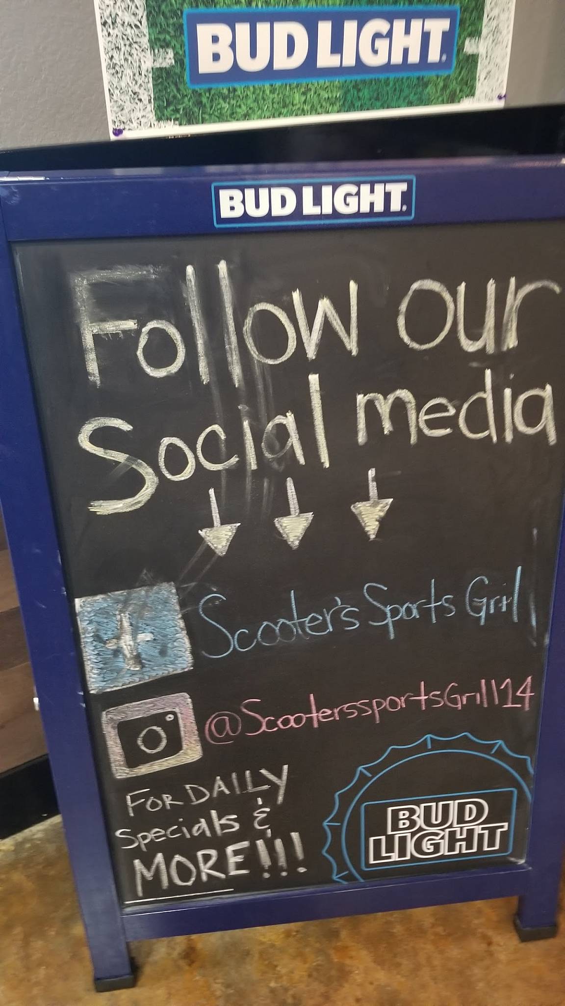 Menu at Scooter's Sports Grill pub & bar, Branson