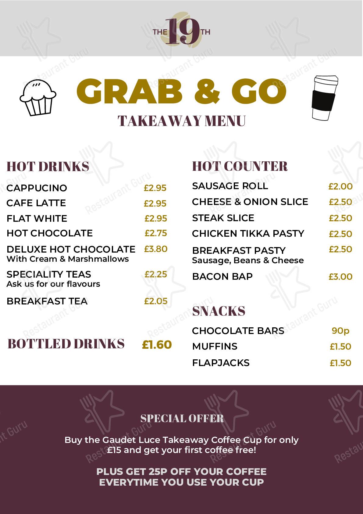 Menu at The Gardeners Arms pub & bar, Droitwich Spa