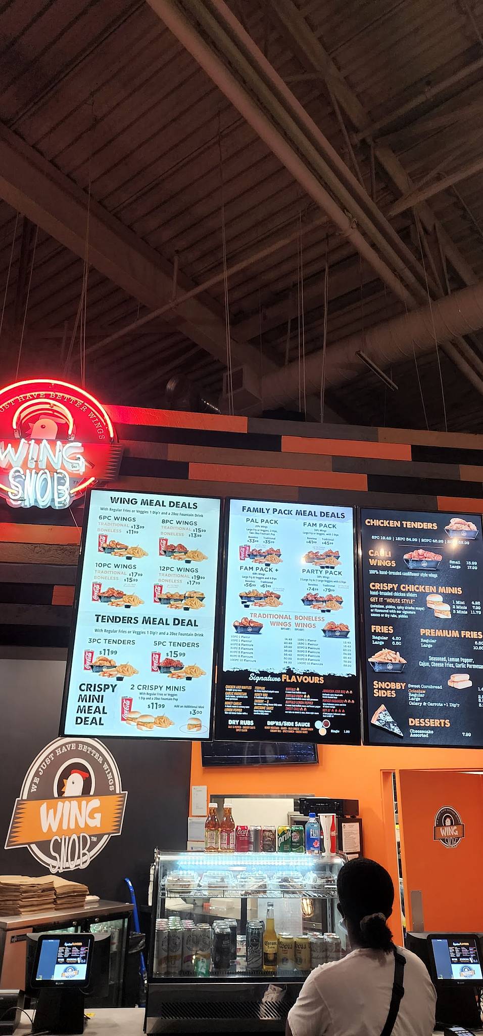 Menu at Wing Snob restaurant, Edmonton, 104 Ave NW building 4