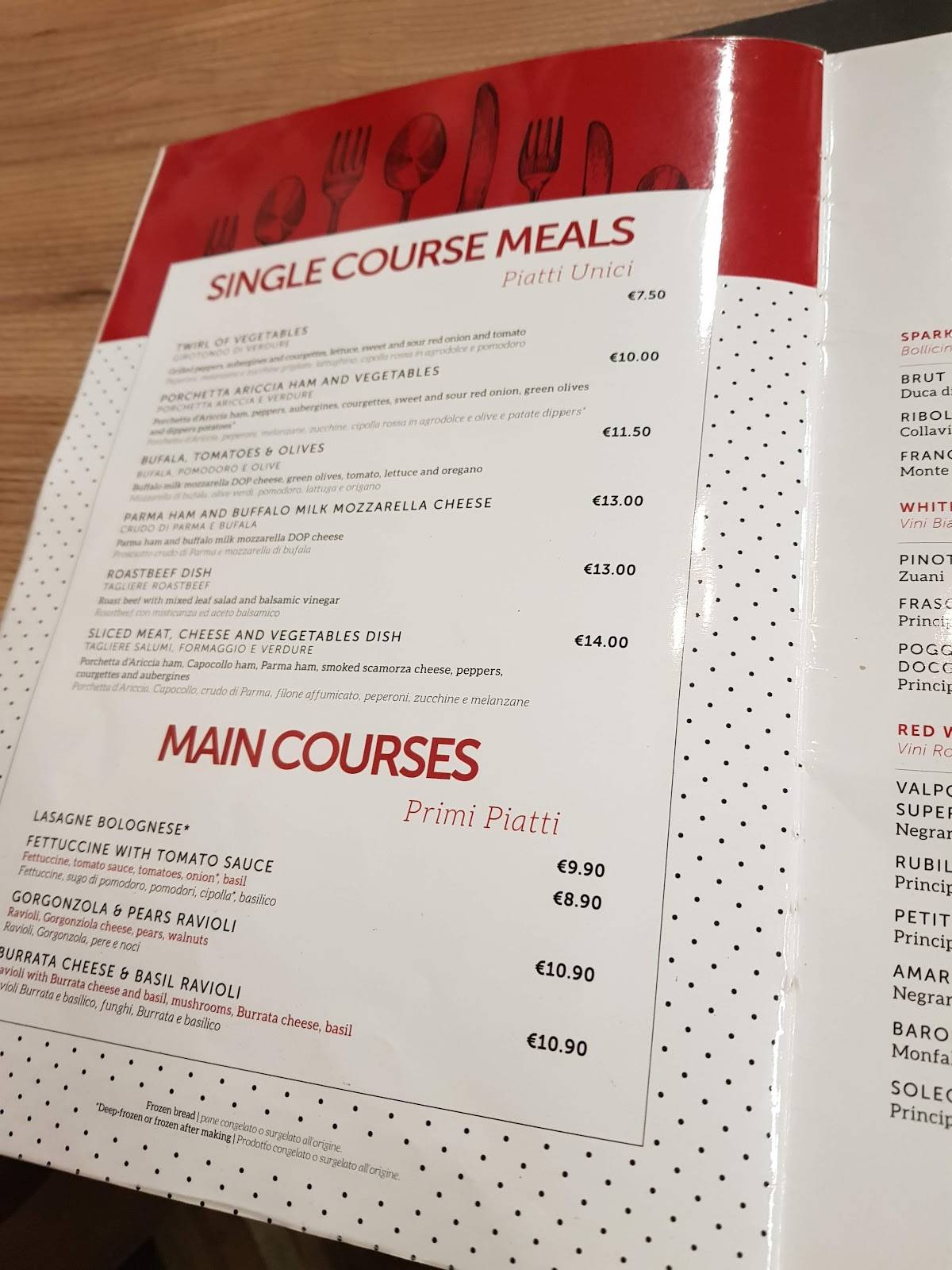Menu at Beercode Kitchen & Bar, Fiumicino