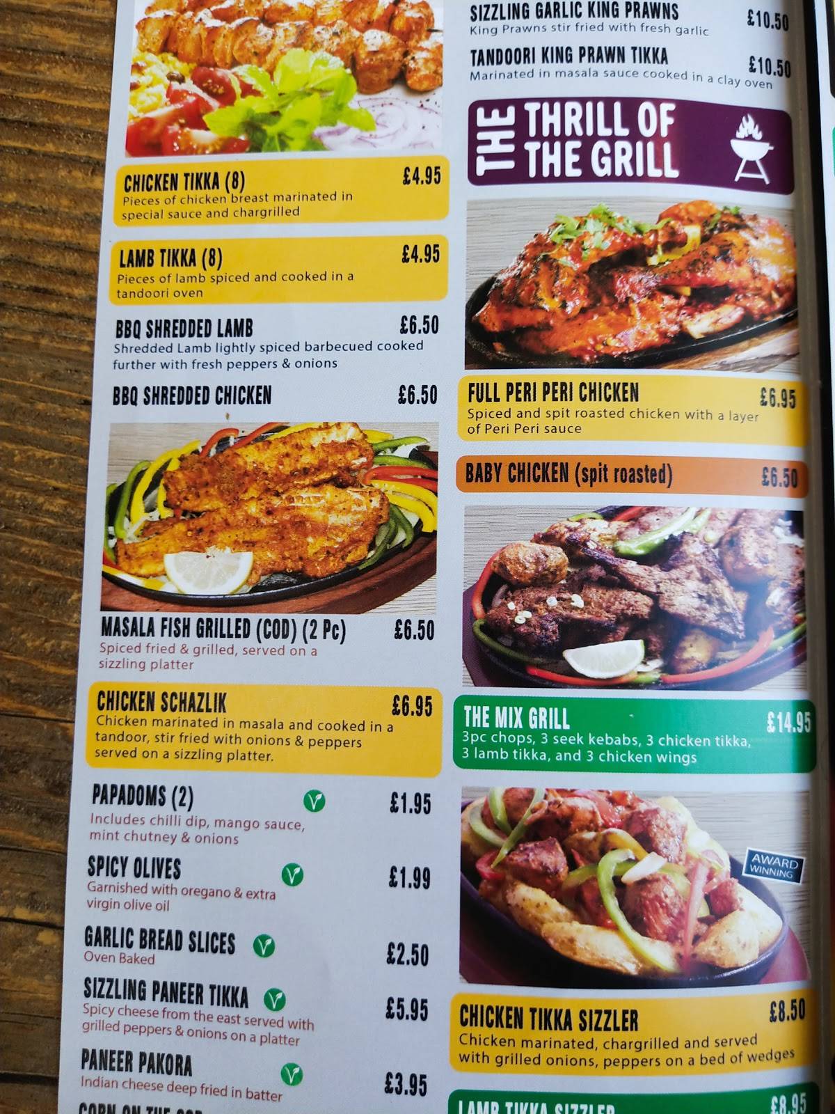 Menu at Kebabish Original Blackburn restaurant, Blackburn