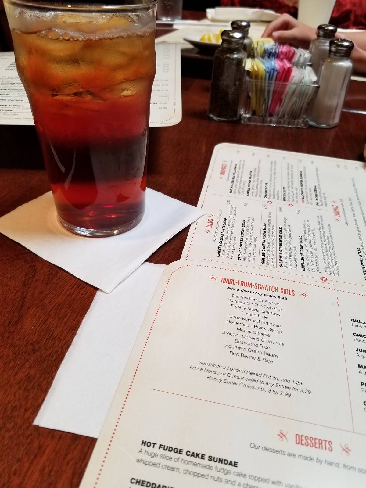 Menu at Cheddar's Scratch Kitchen restaurant, Knoxville, Clinton Hwy