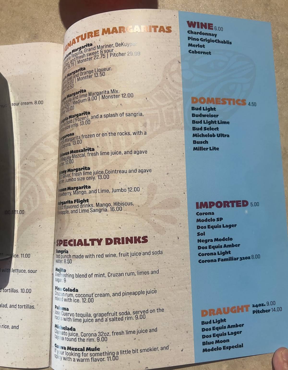 Menu at San Jose Mexican Restaurant, Crestwood, Watson Rd