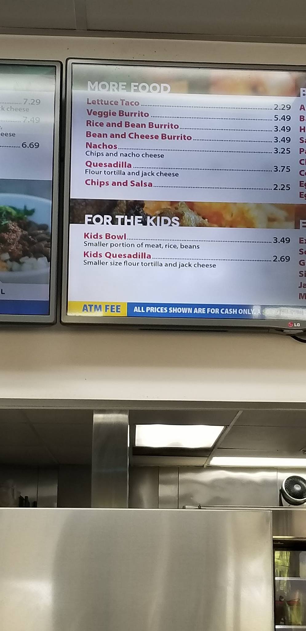 Menu at EL Taco Loco restaurant, Bakersfield, Zachary Ave