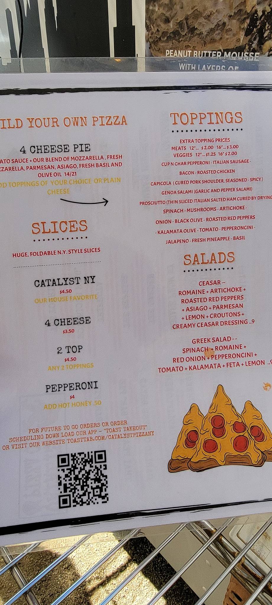 Menu at Pizza place pizzeria, Grants Pass, NW Washington Blvd