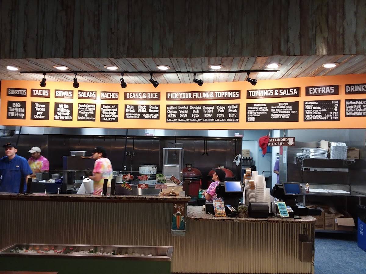 Menu at Cabo Bob's restaurant, Houston