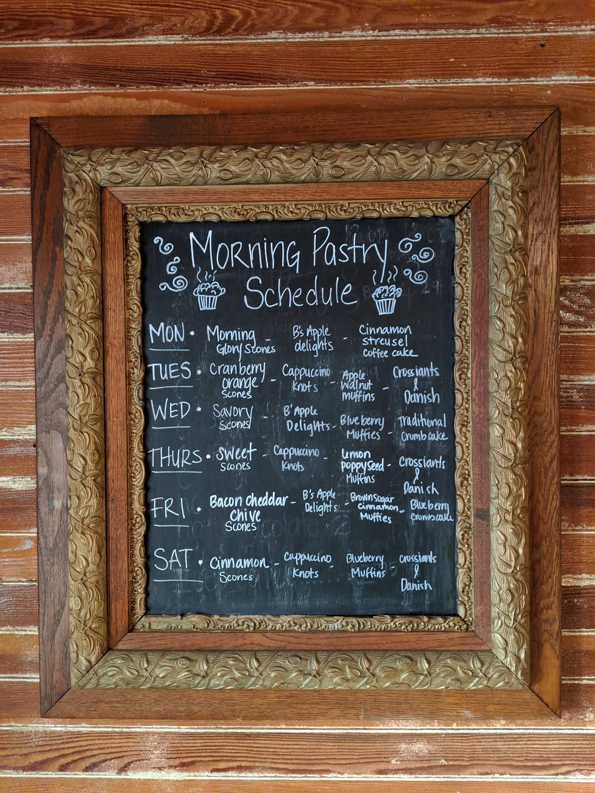 Menu at Cakes by B's Blue House Bakery, Jamestown