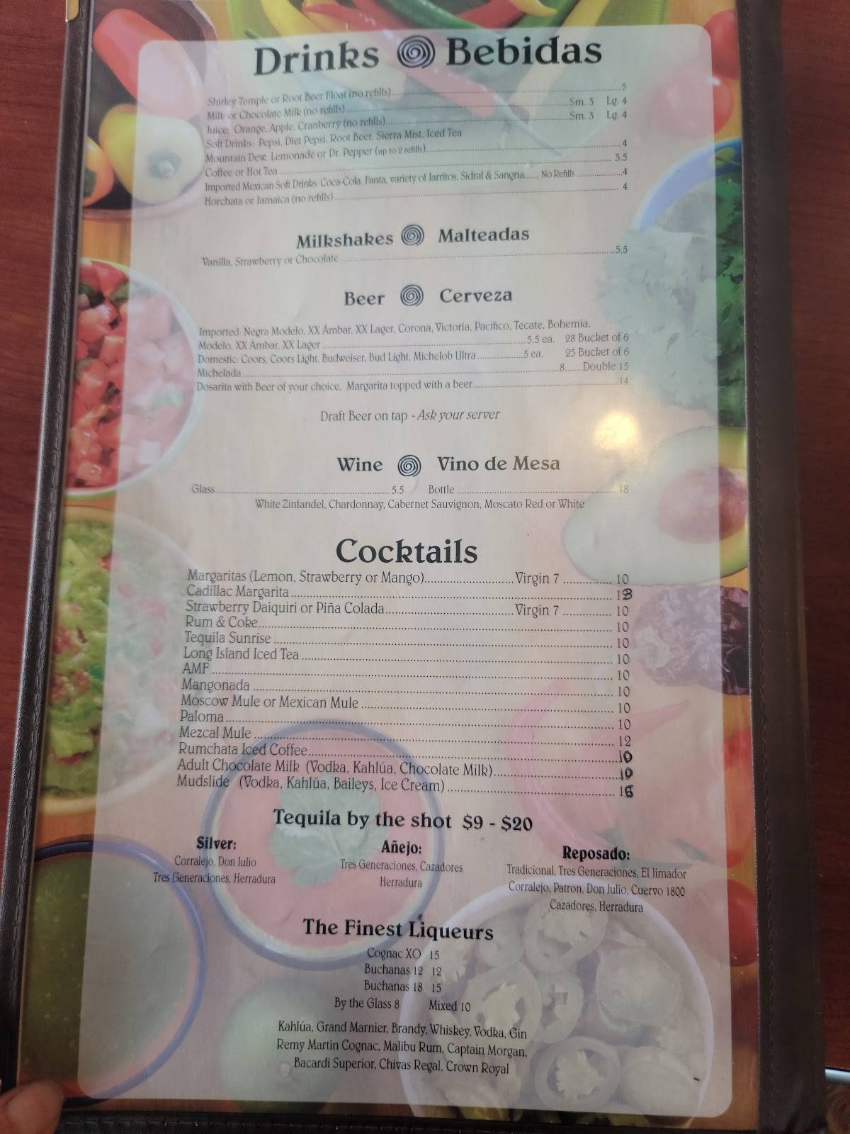 Menu at La Morenita Restaurant, Turlock