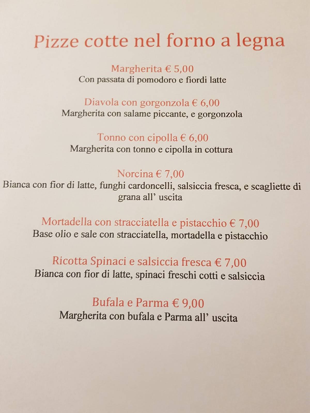 Menu Da La Tana Ristorante Martina Franca