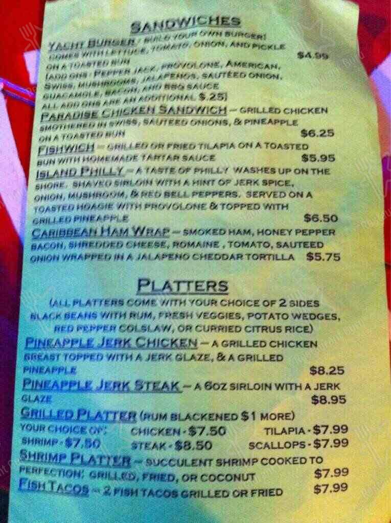 Menu at Lone Star Oyster Bar, Lubbock, 34th St