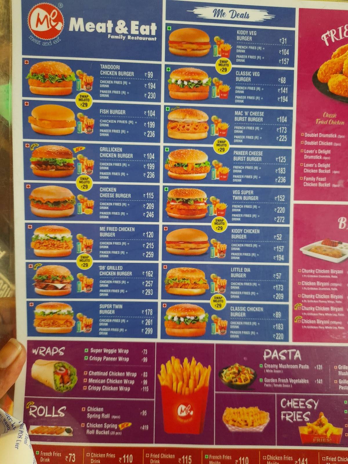 Menu at Meat and Eat, Theni, ward no15Boothipuram Road