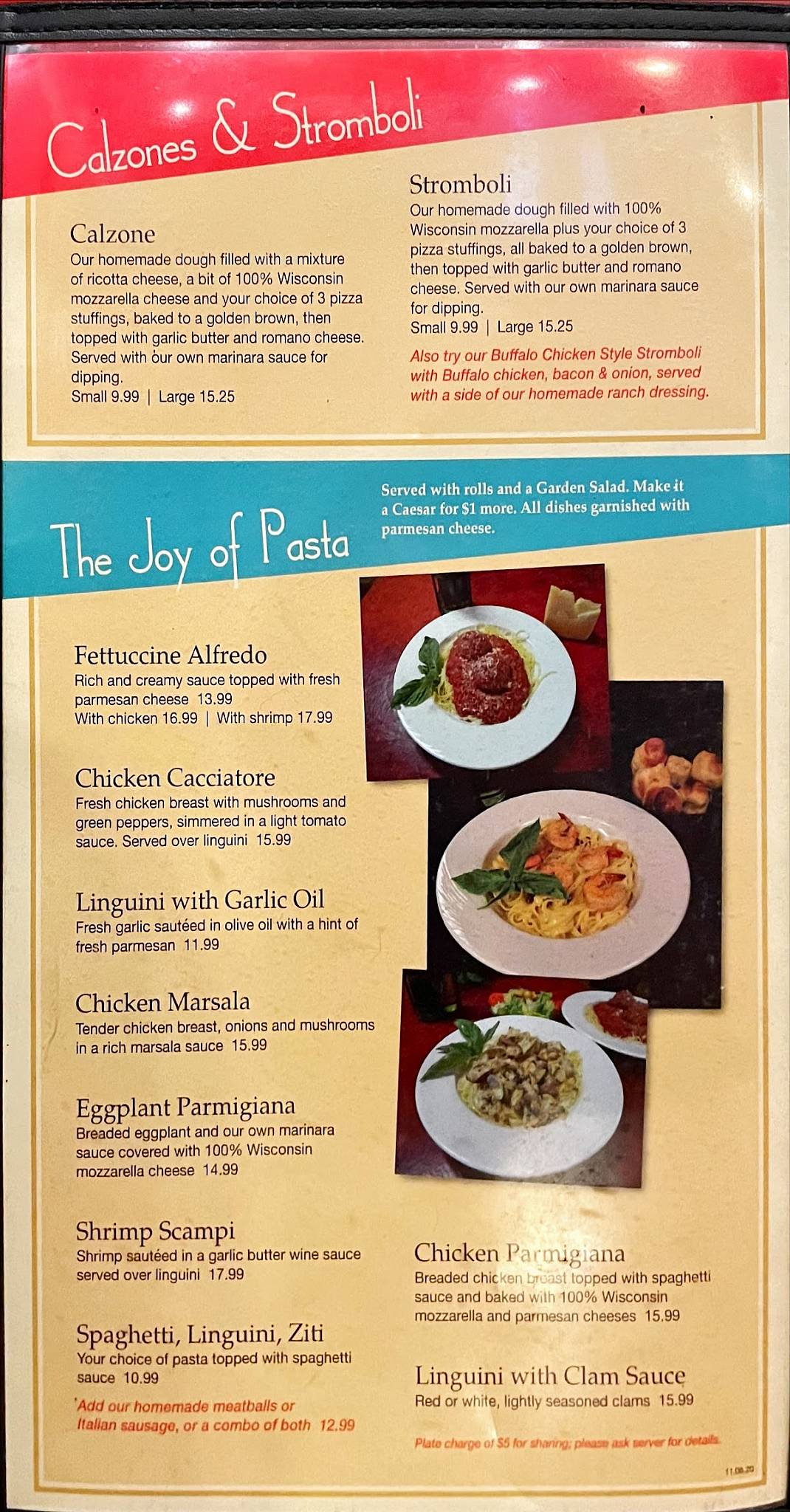 Menu at Sicily's Pizza, Pasta & Subs pizzeria, Blairsville