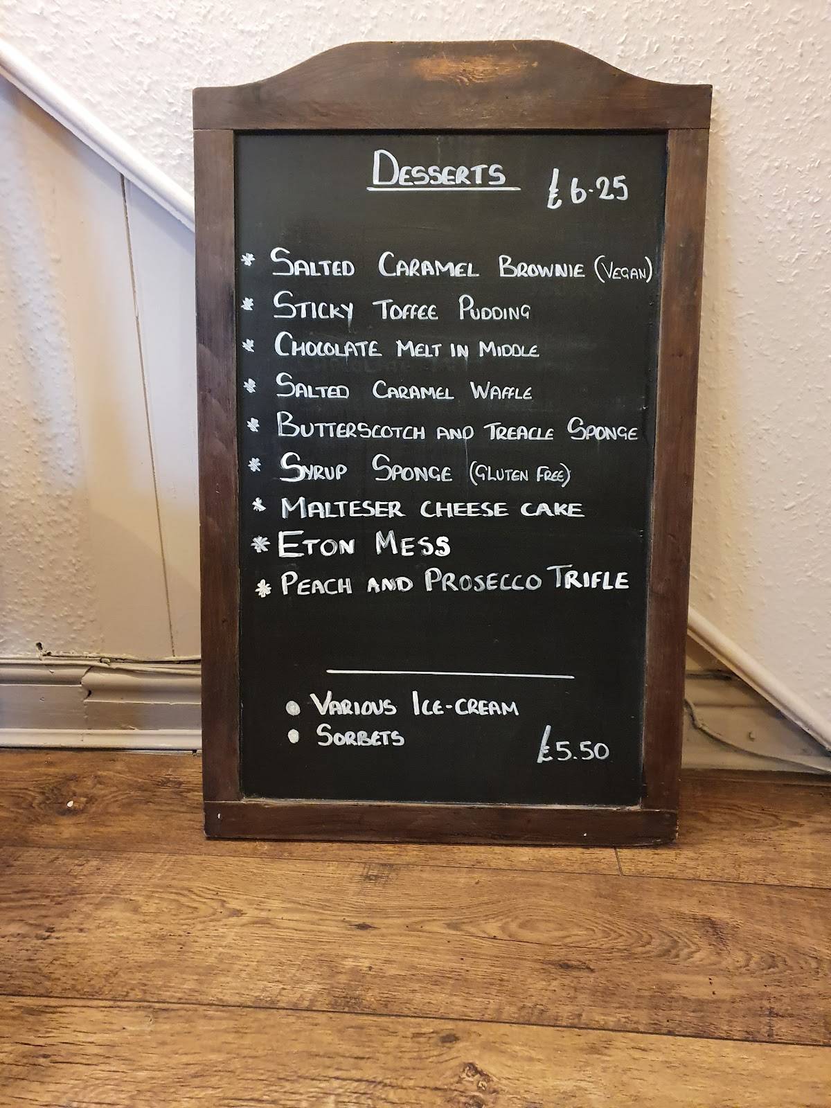 Menu at Dukes Head pub & bar, Sellindge