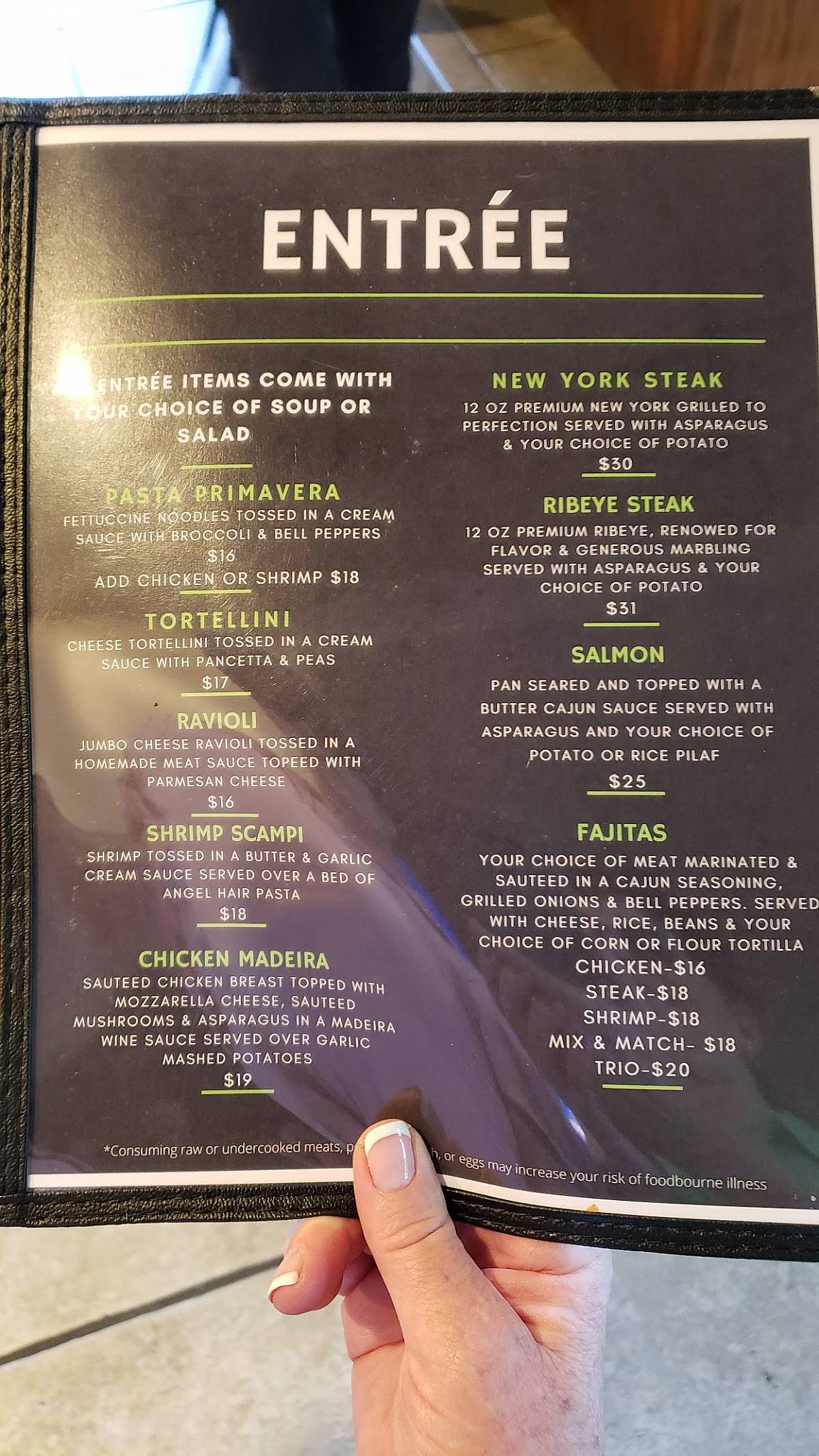 Menu at The Sand Trap Bar & Grill, Chowchilla