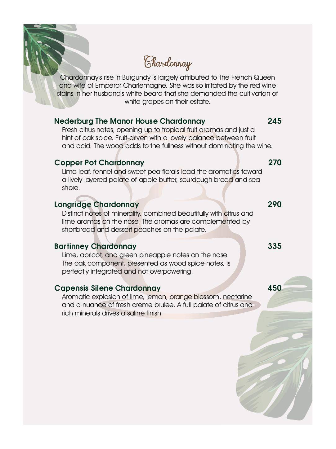 Menu at Copper Kettle Restaurant, Raithby