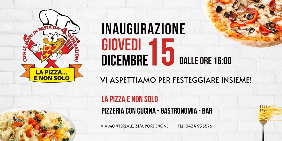 Menu Da LA PIZZA E NON SOLO Ristorante Pordenone Via Montereale