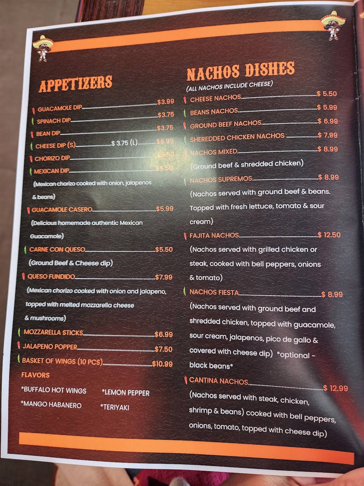 Menu at Los Molcajetes Mexican Restaurant Albany GA, Albany