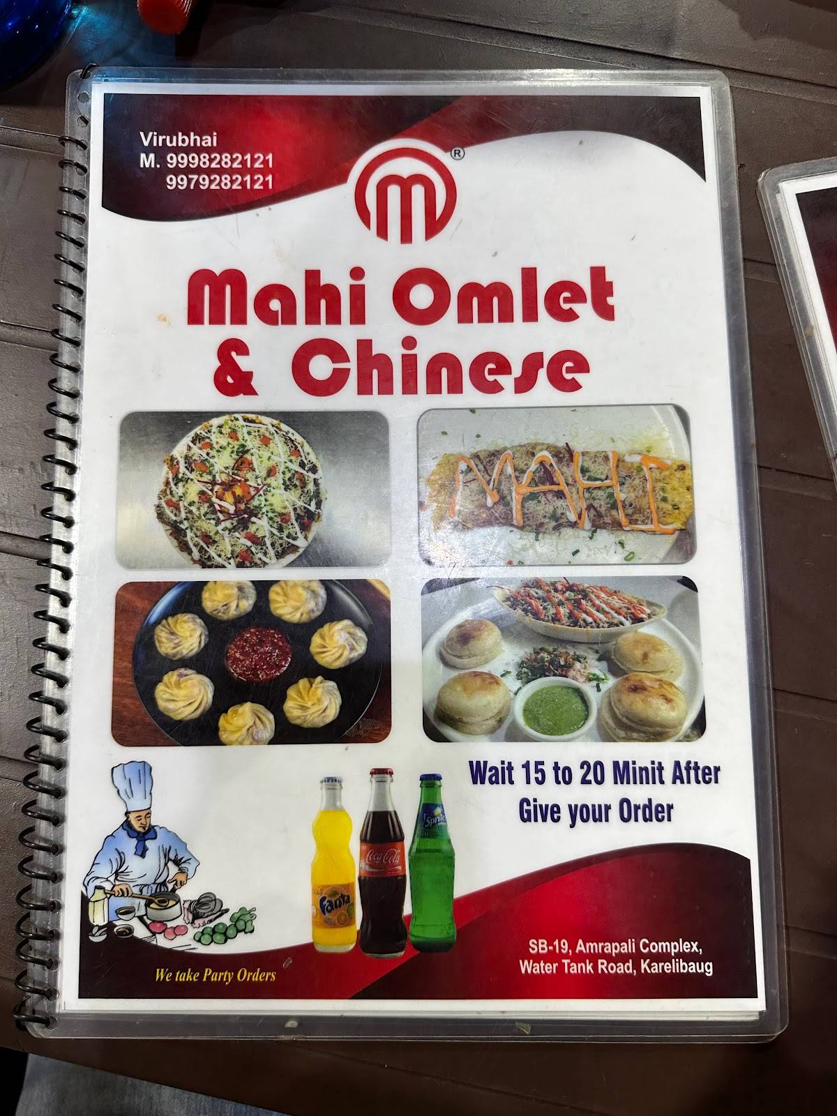 Menu at Mahi Omelette & Chinese, Vadodara