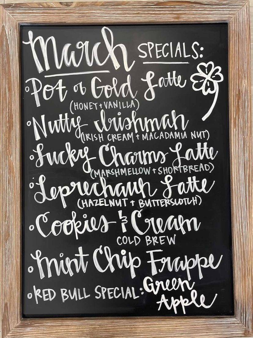 Menu at Maple Bakery & Coffee House, Williamston