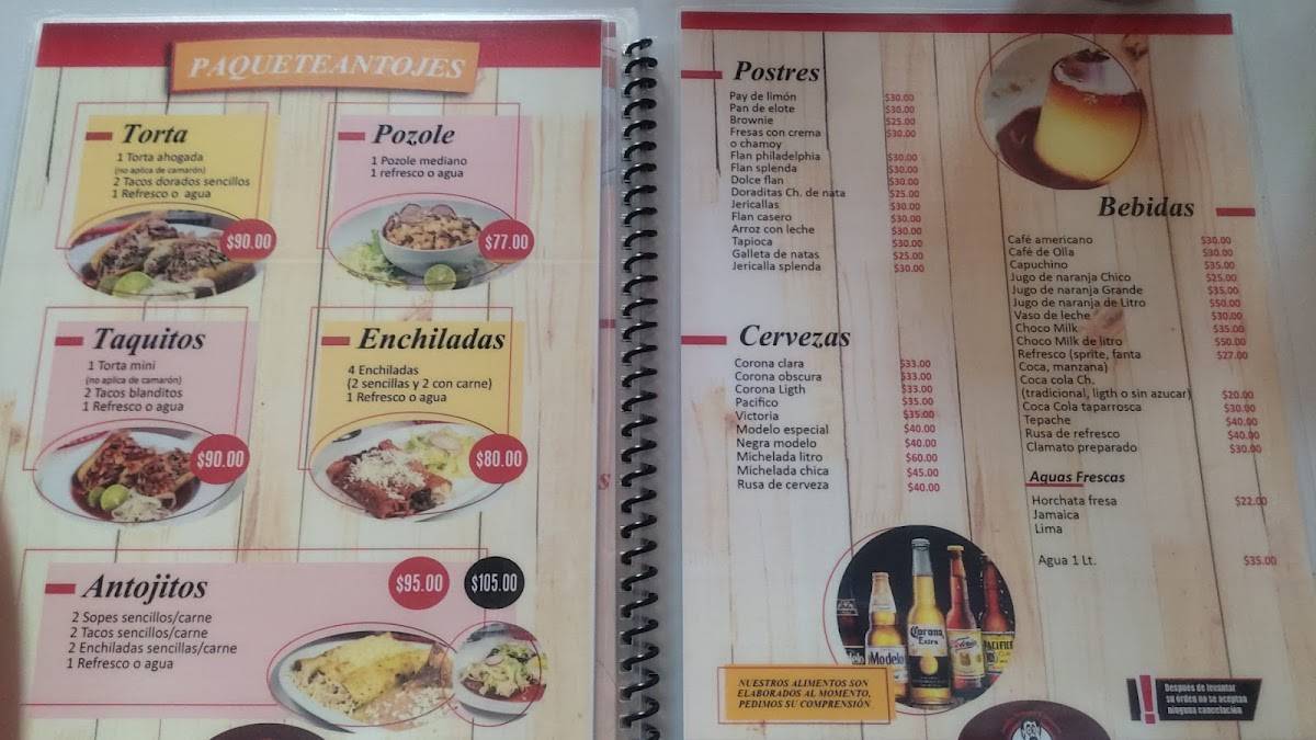 Menu at Tortas Ahogadas Héctor restaurant Guadalajara Av Lapizlázuli