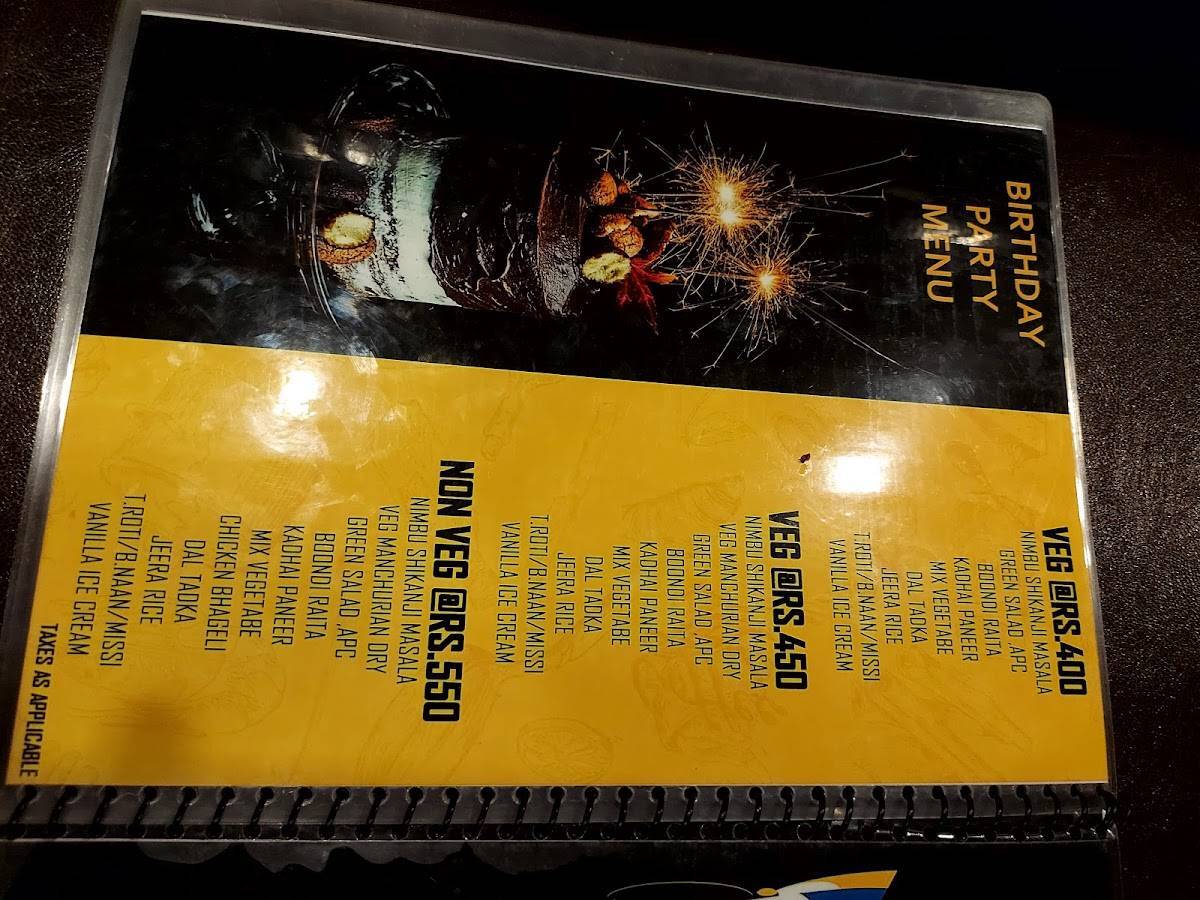 Menu at Mango Tree Party Lawn & Cafe Restaurant, Rewa