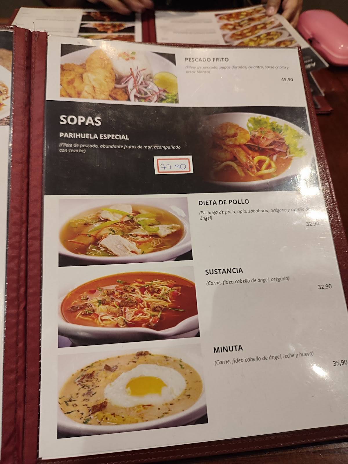 Menu em Rinconcito Peruano República restaurante São Paulo Av