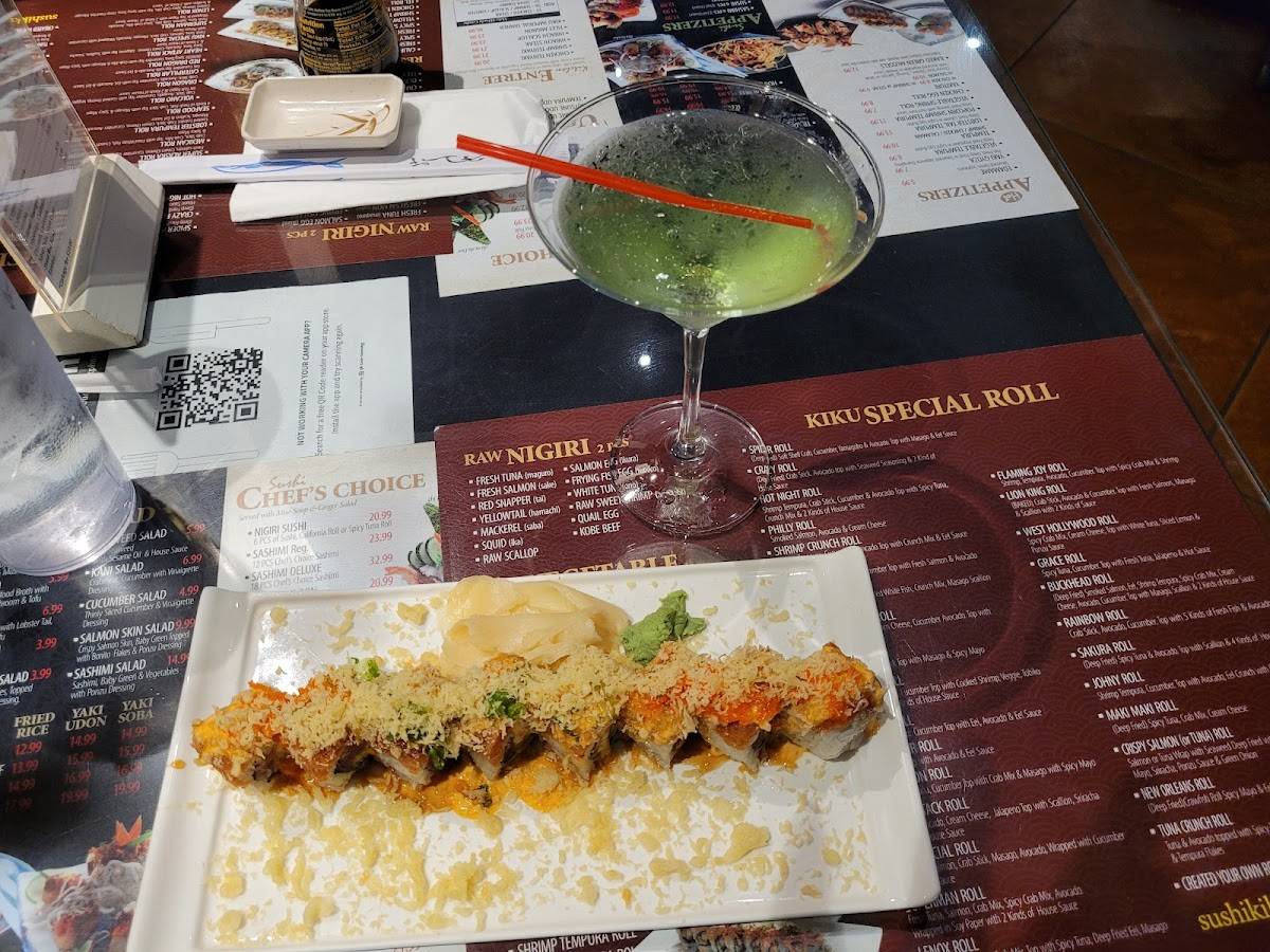 Меню ресторана Sushi Kiku, Атланта, Lenox Rd NE