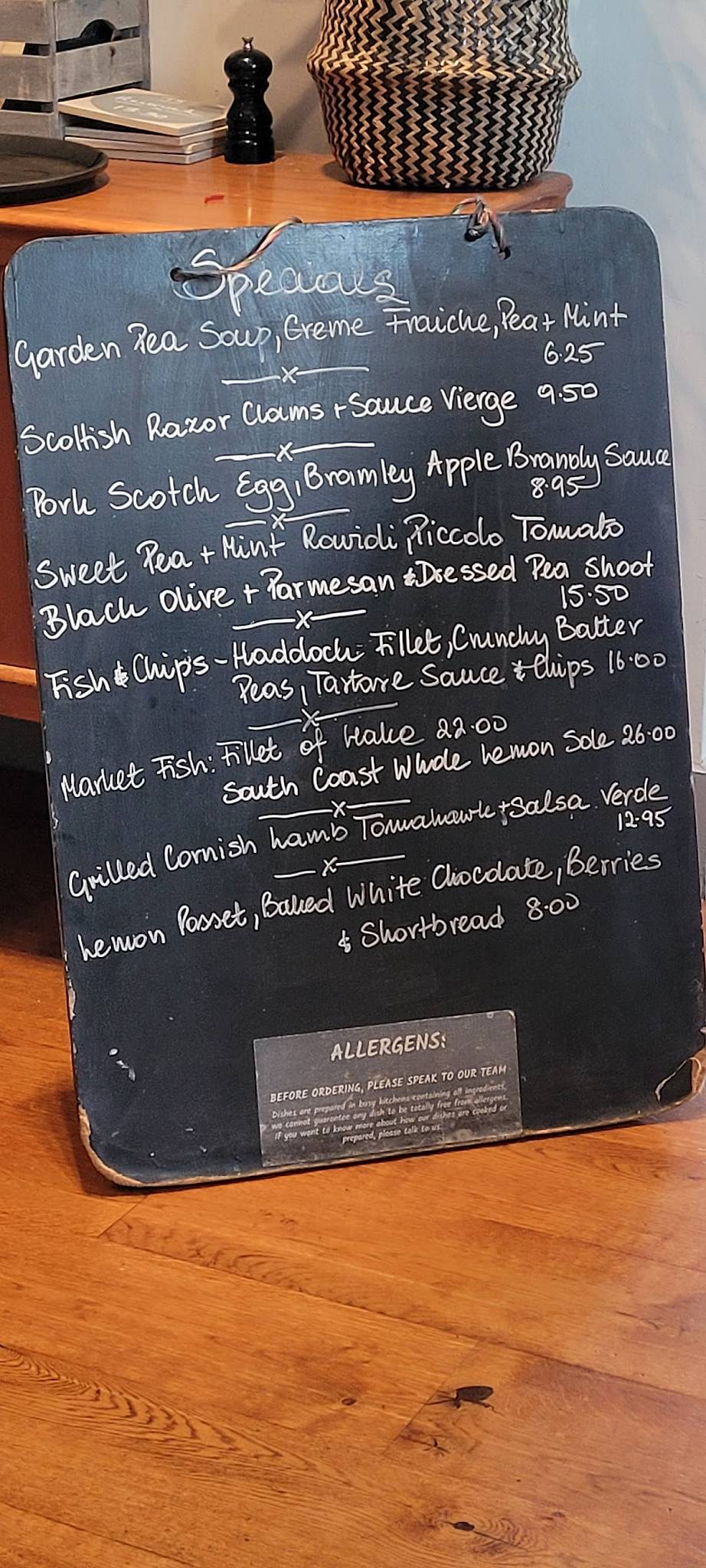 Menu at The Boathouse at Boulters Lock restaurant, Maidenhead