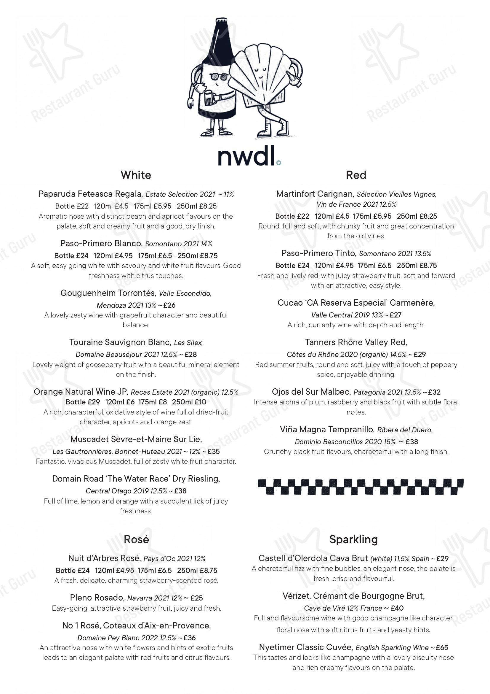 Menu at The Cove Abersoch restaurant, Abersoch