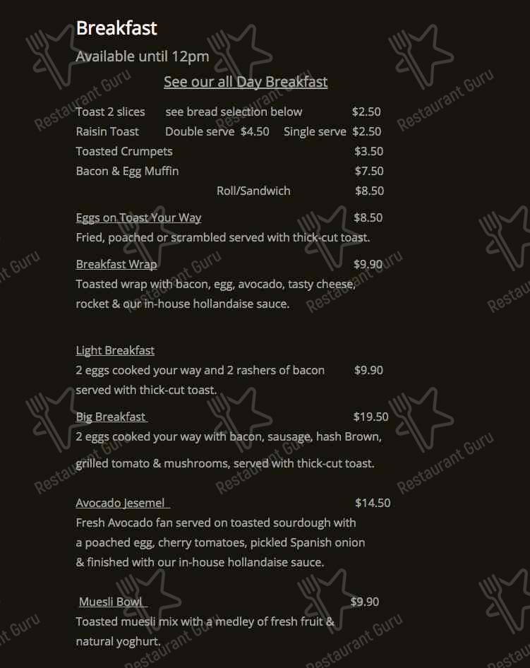 Menu at VIANTA Espresso & Wine Bar, Beerwah