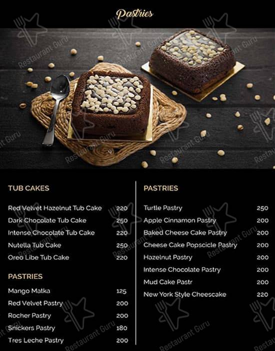 Menu at Elementaria Bakery Cafe, Mumbai, Unit 10