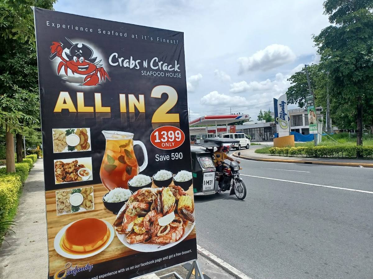 Menu at Crabs N Crack restaurant, Angeles