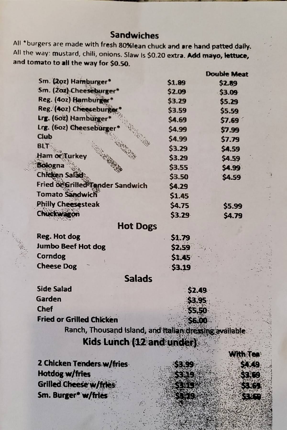 Menu at Balls Grill & Produce BBQ, Gastonia