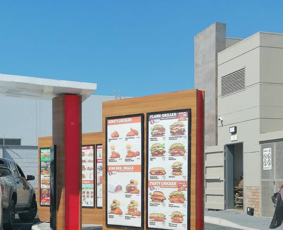 Menu at Burger King Mountain Mill restaurant, Worcester