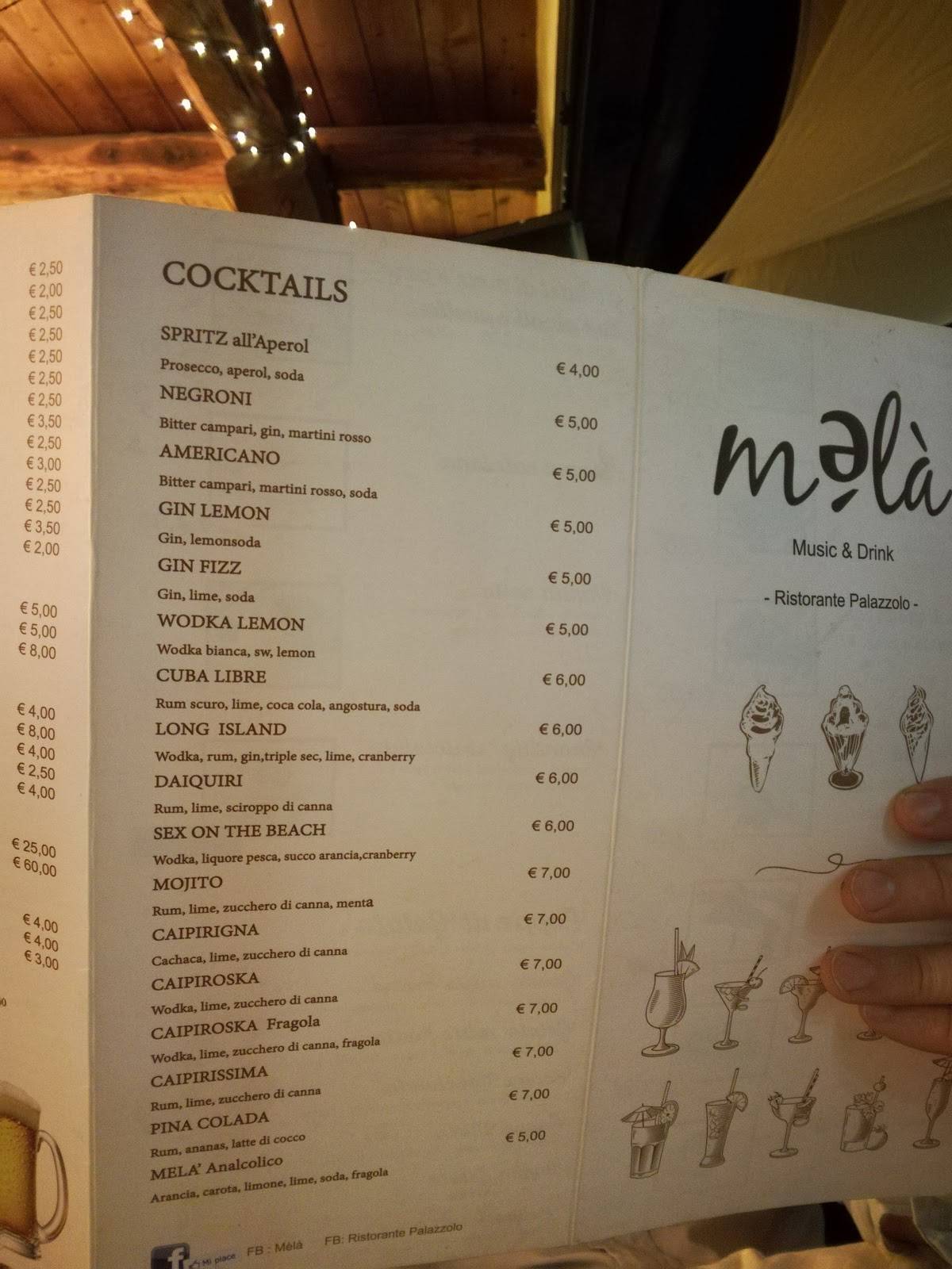 Menu Da Ristorante Palazzolo Rocca Di Papa Via Dei Laghi N Km