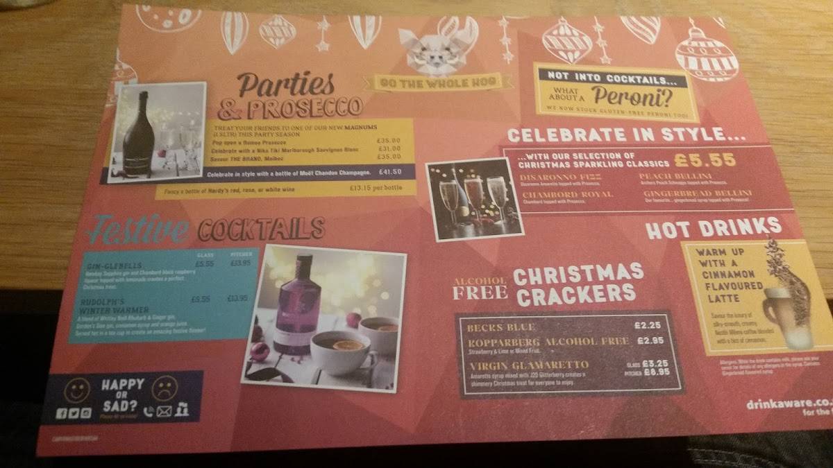 Menu at Chain Runner pub & bar, Livingston