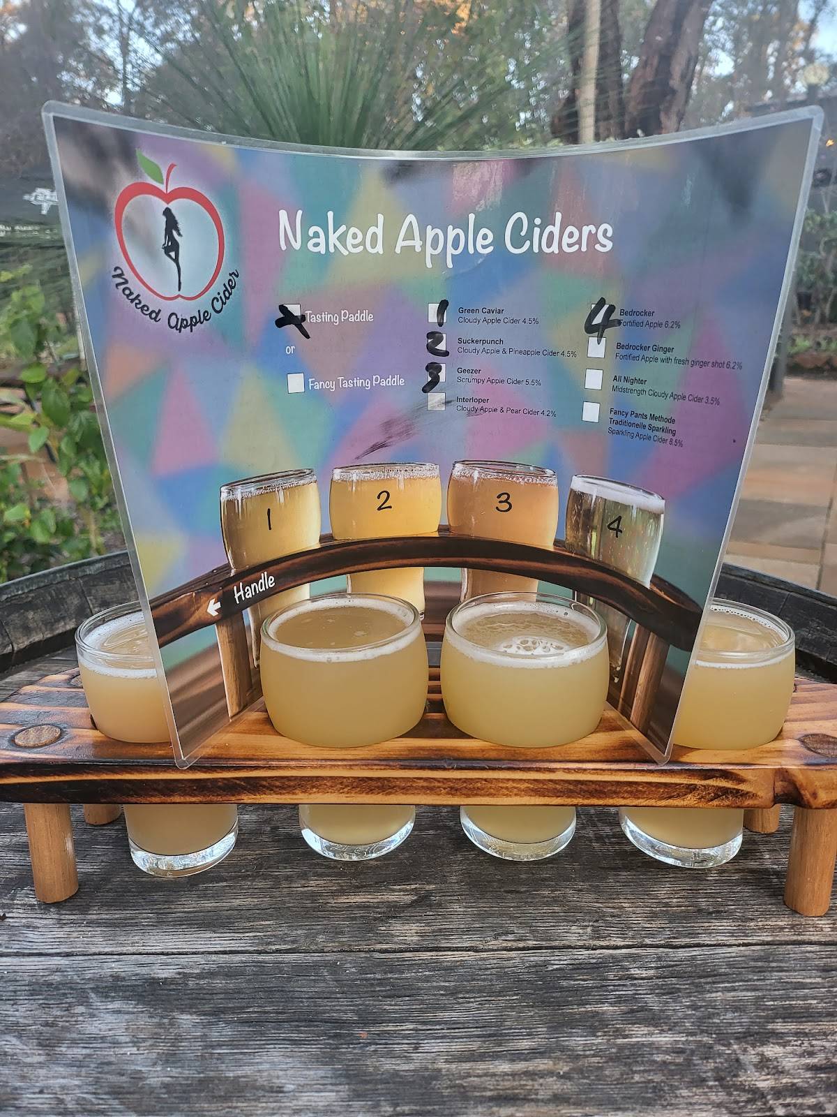 Menu at Naked Apple Cider House restaurant, Karragullen