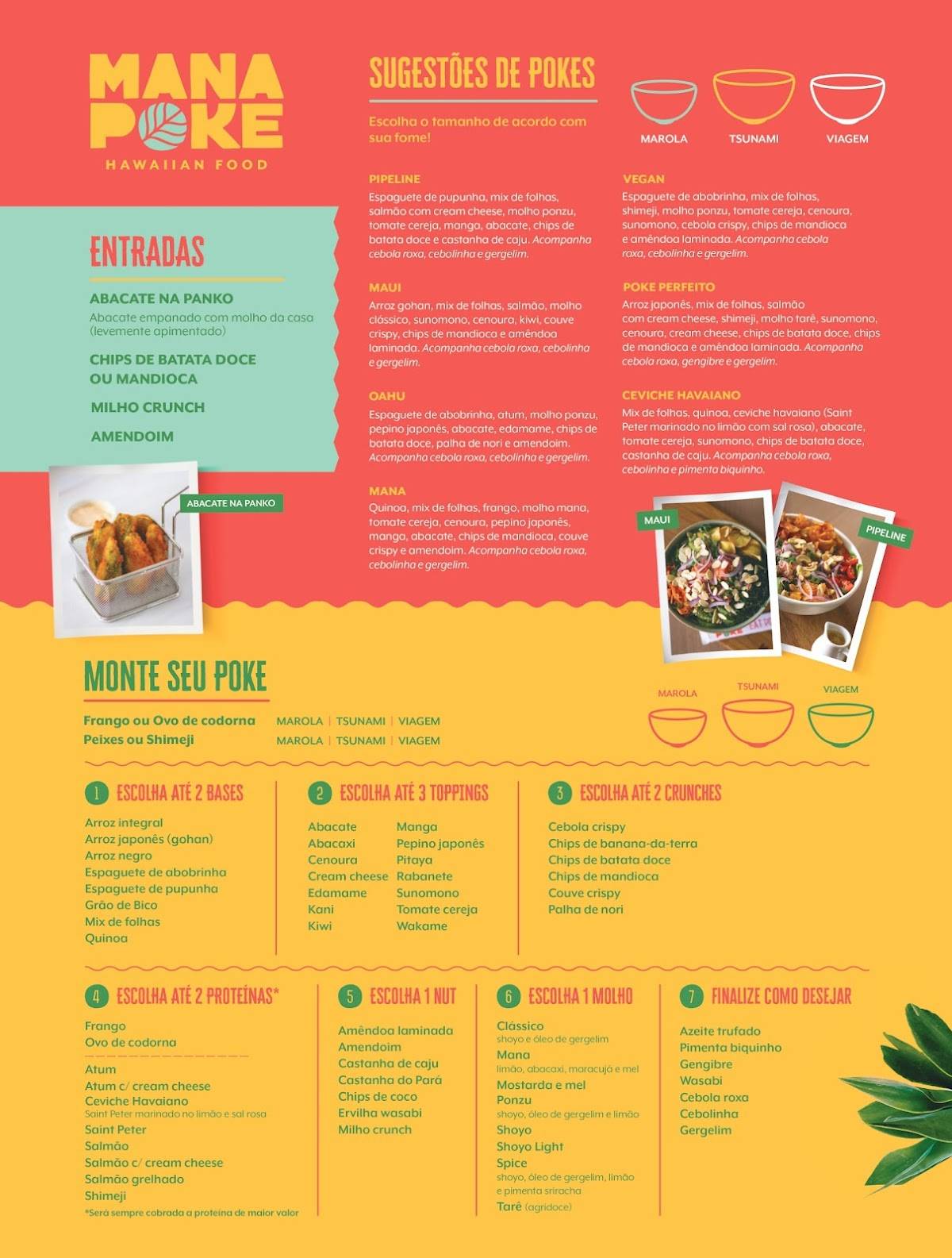 Menu em Mana Poke: Restaurante, Comida Havaiana, Delivery em Limeira SP ...