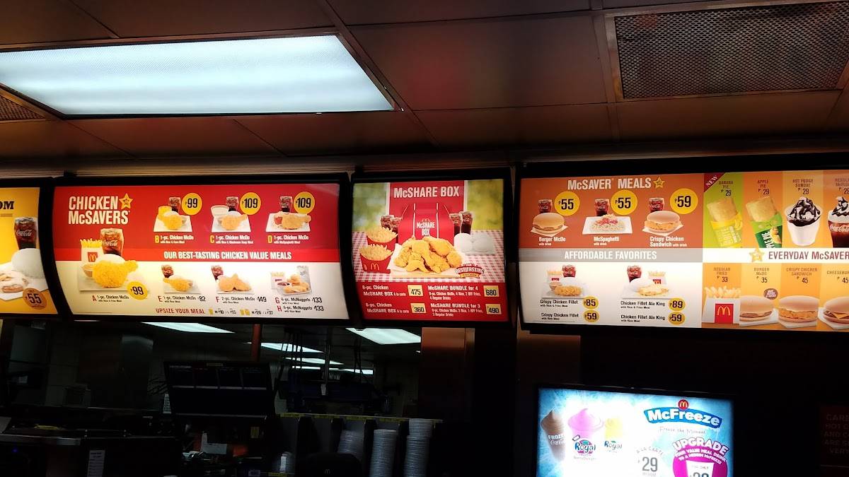 Menu at McDonald's Concepcion Marikina fast food, Marikina, Bayan ...