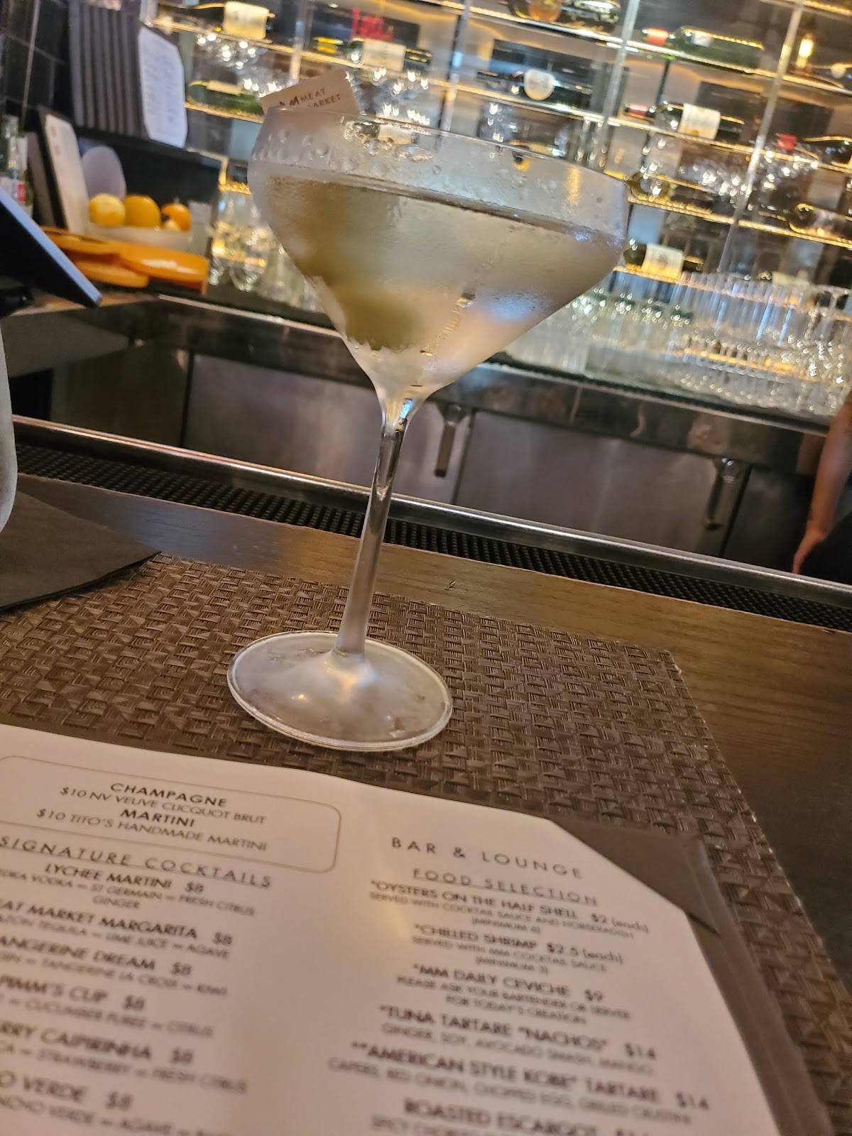 Меню Meat Market Steakhouse Palm Beach, ПалмБич