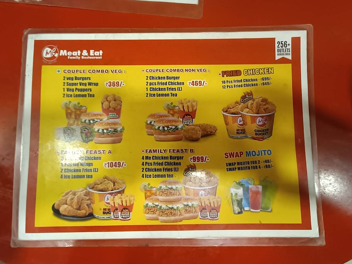 Menu at Meat and Eat, Theni, 2/2