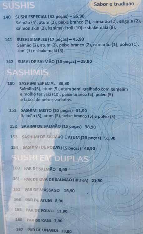 Nippon Restaurante меню