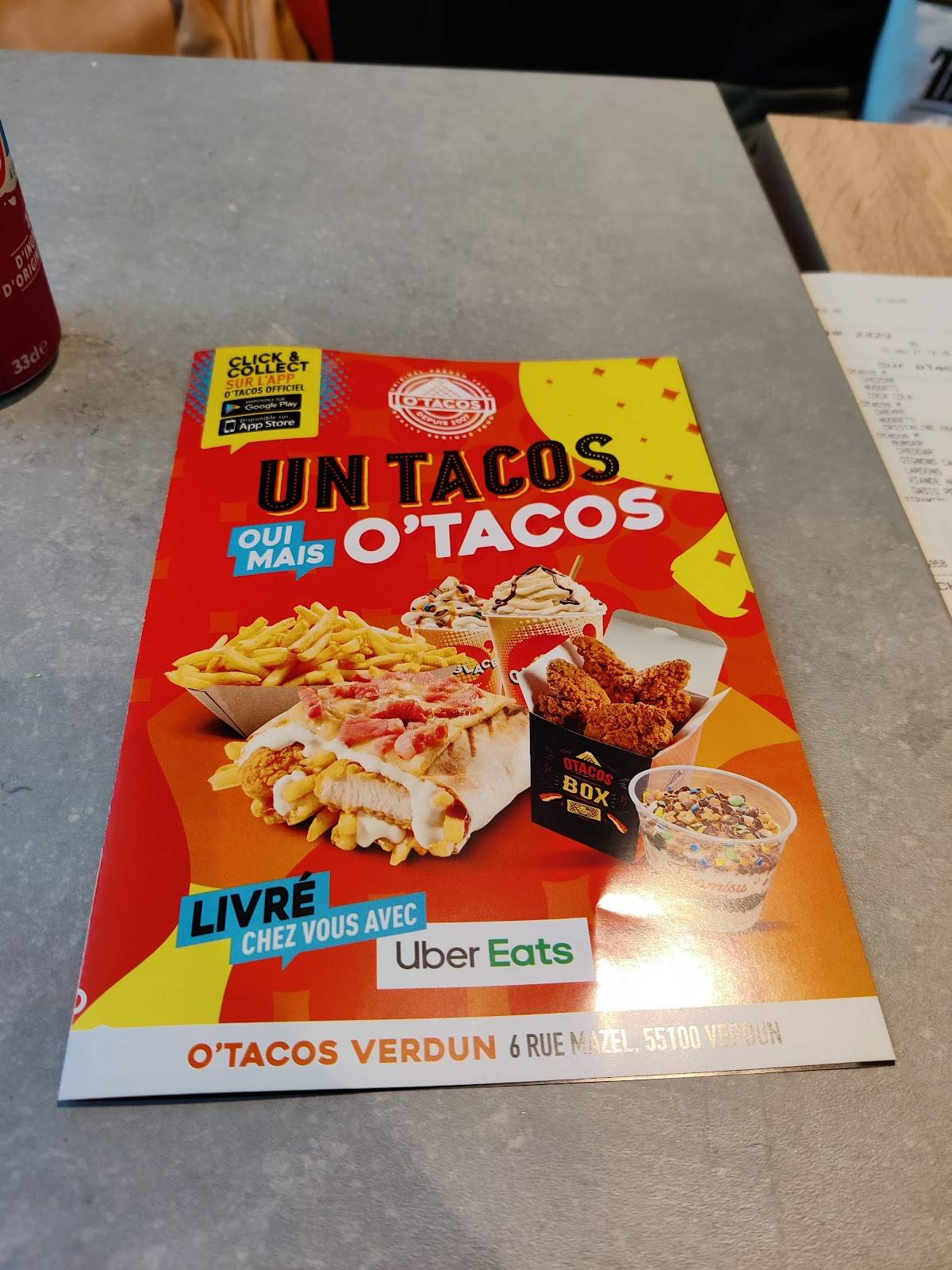 Menu au O'Tacos Verdun restaurant, Verdun