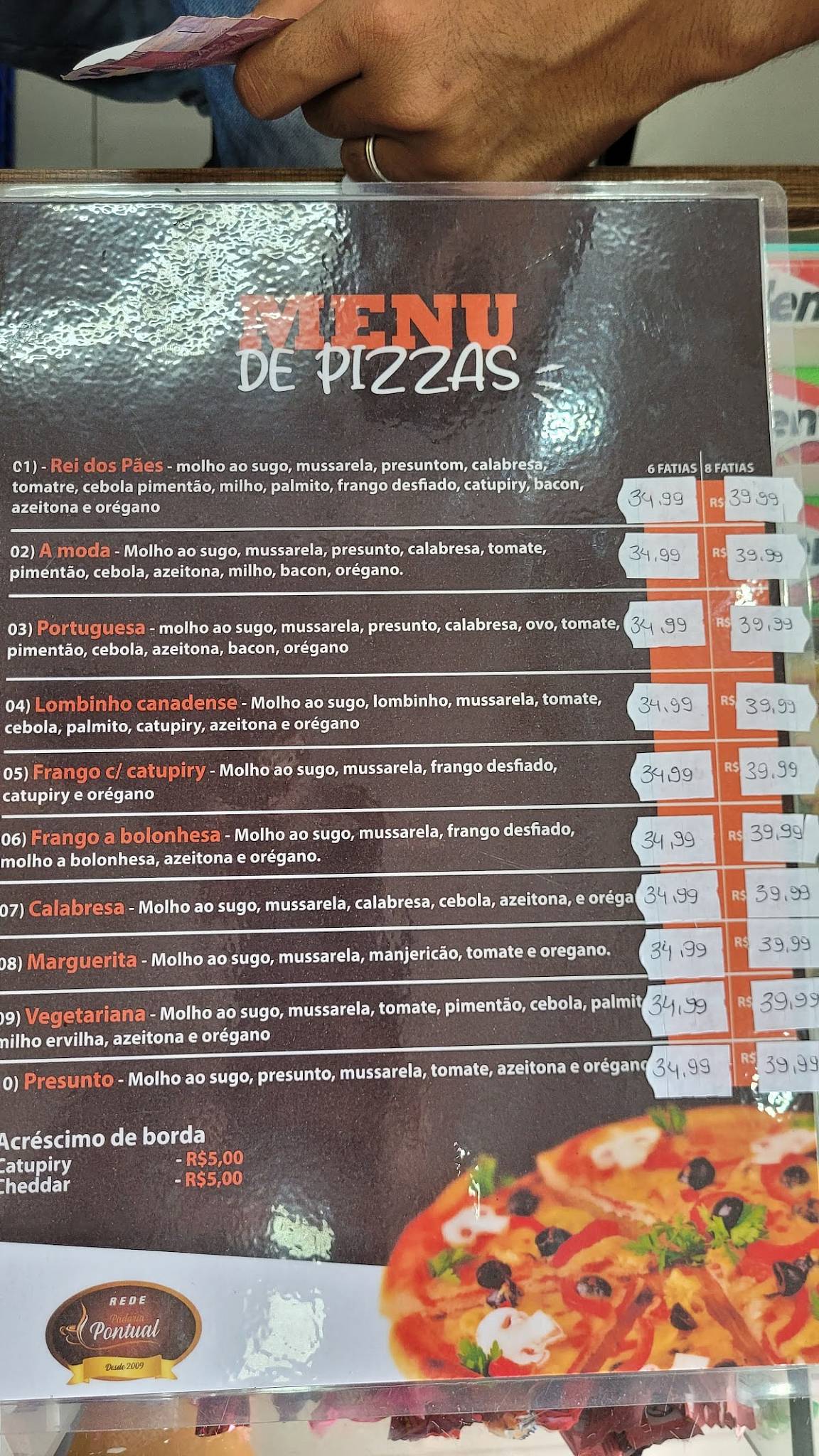 Menu Em Padaria Rei Dos P Es Belo Horizonte R Dorival Machado