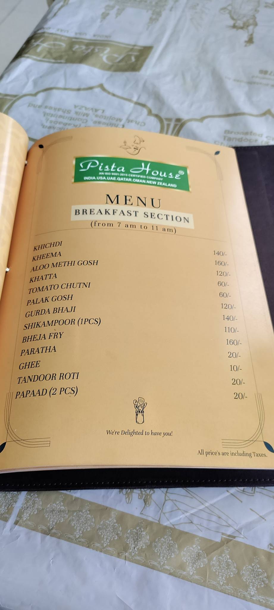 Menu at Pista House Bakery Restaurant Mandi Attapur, Hyderabad