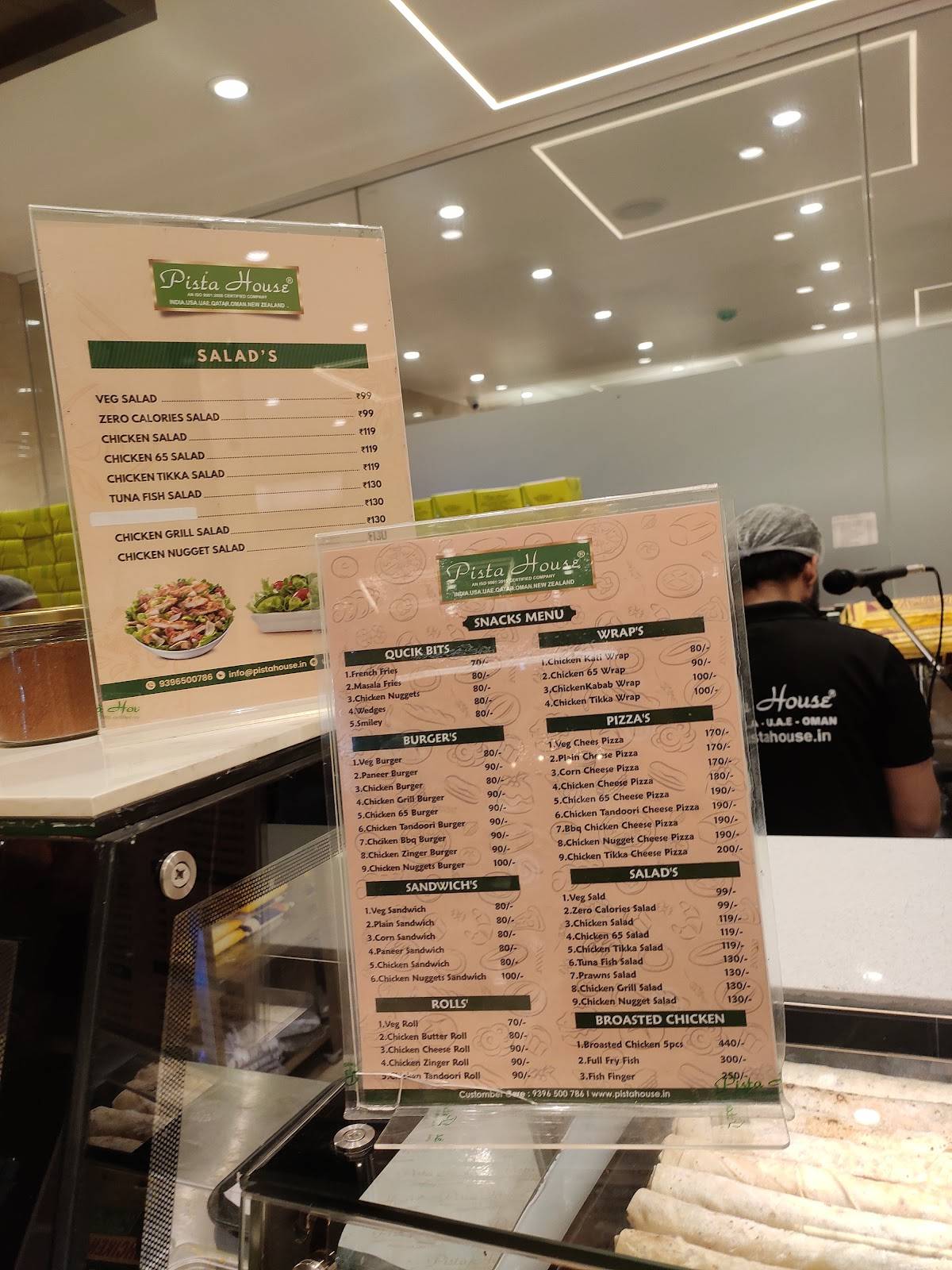 Menu at Pista House Attapur, Hyderabad