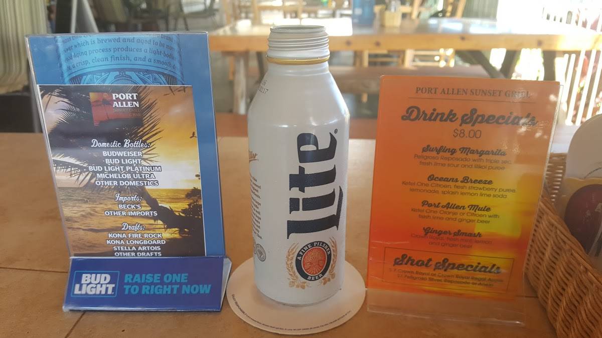 Menu at Port Allen Sunset Grill & Bar, Eleele
