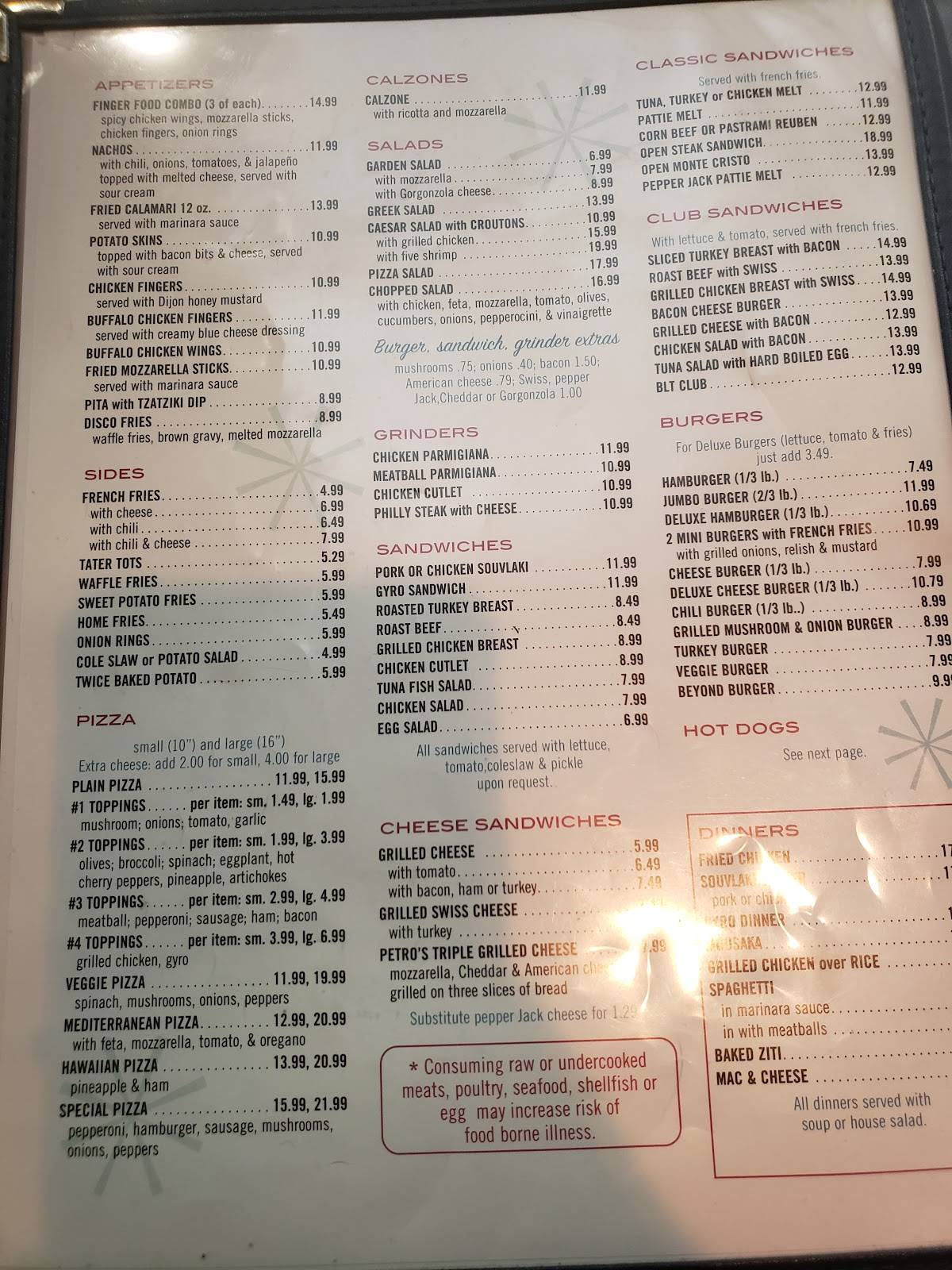 Menu at Post Road Diner restaurant, Norwalk, 312 Connecticut Ave