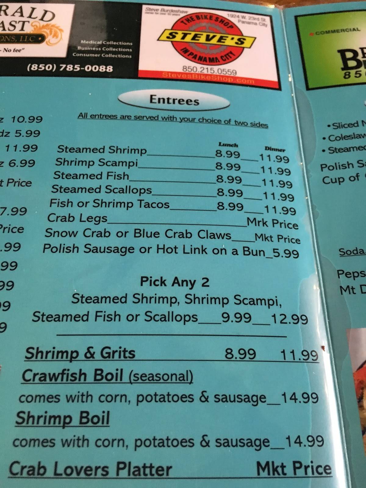 Menu At Simply Seafood Market And Oyster Bar Lynn Haven