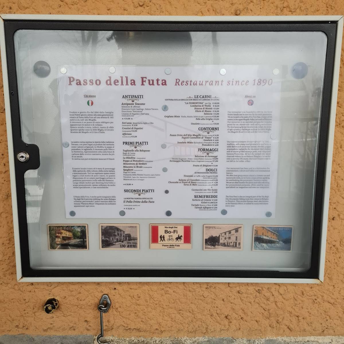 Menu Da Ristorante Passo Della Futa Dal Traversa